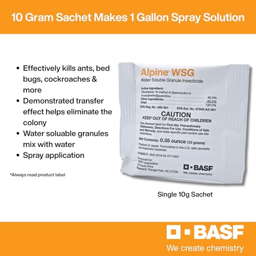 image for BASF Alpine WSG Water Soluble Granule Insecticide, Indoor Outdoor Pest