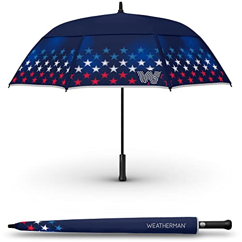 Weatherman Umbrella - Folds Of Honor - Stick Umbrella - Windproof Umbrella Resists Up To 55 Mph Winds - Celebration… #TOP5