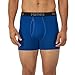 Hanes Men's Total Support Pouch Trunks, Cotton Stretch Underwear for Men, 3-Pack Black/Blue