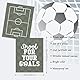 Dazzlewall 6er Set Fußball Motivations Bilder, Sportzitate Wandbilder für Spielzimmer Jugendzimmer Deko 8×10 in Ungerahmt