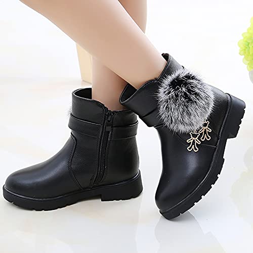 Girls Short Boots Walking Shoe Boys Girls Combat Ankle Fall Boots Suede Fuax Leather Short Boots for Toddler Kids3