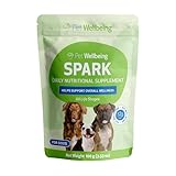 Pet Wellbeing Spark Daily Nutritional Greens Superfood for Dogs & Cats - Probiotics, Prebiotics, Digestive Enzymes, Amino Acids, Antioxidants, Vitamin D, Spirulina - Vet-Formulated 3.53 oz (100 g)
