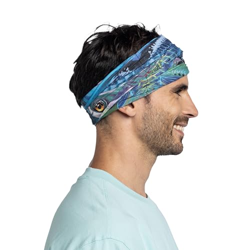 Image of BUFF CoolNet UV Neck Gaiter, UPF 50 Sun Protection, Breathable, Versatile, Quick Dry Face Mask, Fishing Designs, Adult Size