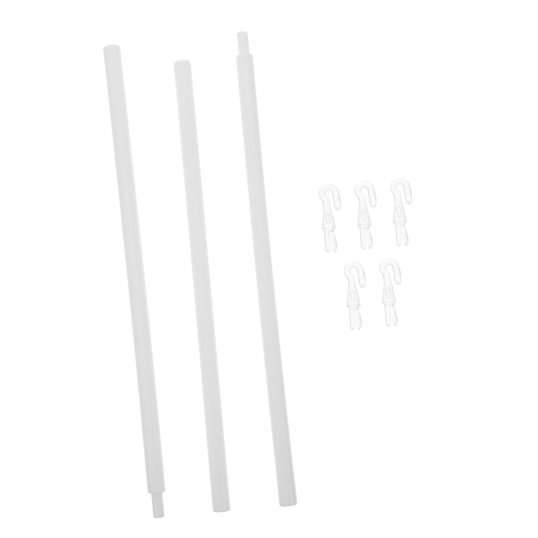 Kichvoe 1set Household Vertical Blind Pull Rod with Hook Lightweight Drapery Stick for of Window Blinds Assembly