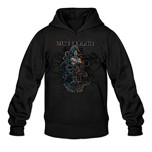 Mans Meshuggah The Violent Sleep of Reason Hip Hop Style Sweatshirts and Hoodies Black