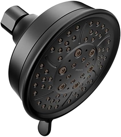 Moen 3638BL Showering Acc-Core Four-Function 4-3/8" Diameter Spray Head Standard, Matte Black image 5