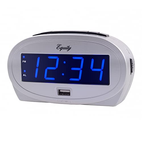 Equity LED Alarm Clock with USB Port product photo Equity LED Alarm Clock with USB Port product image