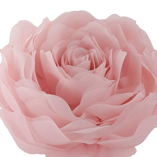 Image of JWH Decorative Flower Throw Pillow Covers Round Cushion, 14 Inch, Pink
