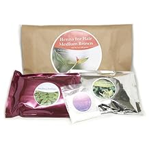Ancient Sunrise Henna For Hair Medium Brown kit Natural henna for hair PPD free hair color