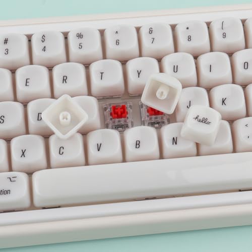 Teclas personalizadas Tsungup MOA para renovar tu teclado mecánico con un estilo blanco puro 4