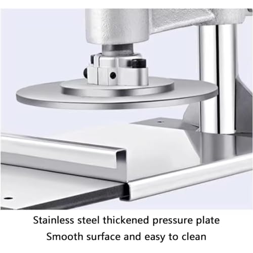 Pressa manuale per pizza – Spessore regolabile in acciaio inox tortilla e tortilla per uso domestico e commerciale (14 cm)