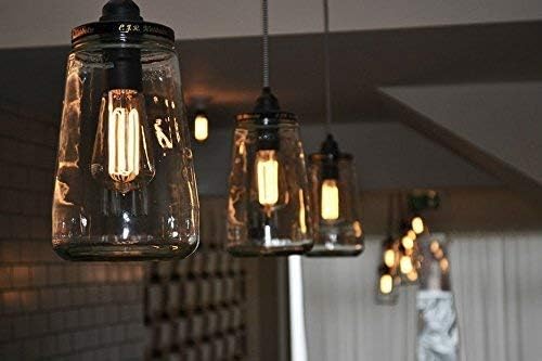 SVDK Tungsten Filament Antique Glass Light Bulbs Vintage Base E27 Bulb Yellow Light for Home Decoration, Living Room, Hall, Balcony, Restaurant Bar Lighting. (PACK OF 2) 4