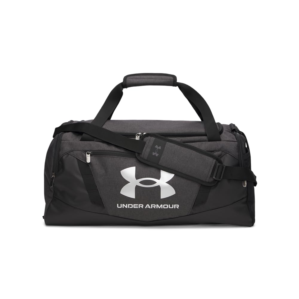 Under Armour Undeniable 5.0 Duffle, (011) Black Medium Heather / Black / Metallic Silver, Small (40L), Undeniable 5.0 Duffle
