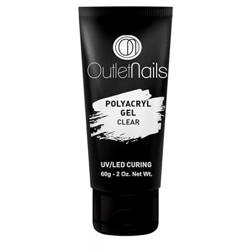 Poly Acrygel Clear 60g - Transparent - Construction d'ongles - Extension d'ongles - Outlet Nails Cover