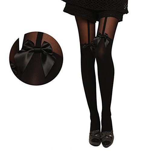 Kanggest Calze delle donne farfalla trasparente