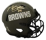 Jeremiah Owusu-Koramoah Signed Cleveland Browns Salute Mini Helmet BAS