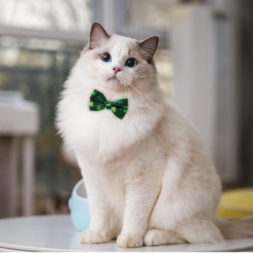 Disfraz para perro Día de San Patricio con pajarita y bandana miniatura 7