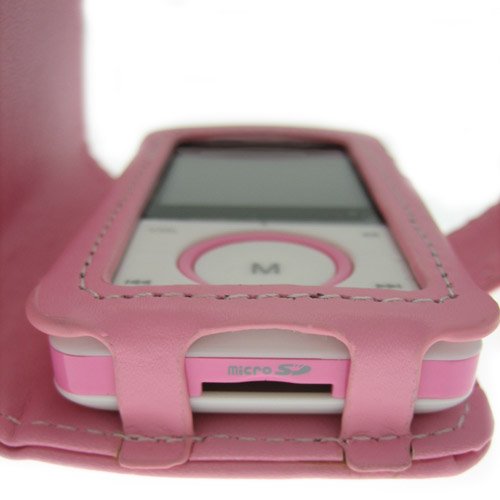 General-Case – Funda de Piel para Kubik EVO MP3 y Reproductor de Video – EVO, Color Rosa