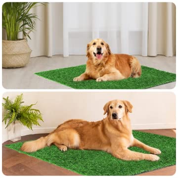 SSRIVER 80*130CM Hundeklo für Zuhause & Hundetoilette Balkon Welpen Training Hundetoilette Ersatzrasen mit Kunstrasen Outdoor Ideal für Wohnung & Balkon