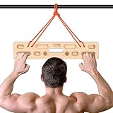 Rock Climbing Hangboard,LA KEN DU Portable Hang Board-Wooden Fingerboard Climbing for Finger Strengt