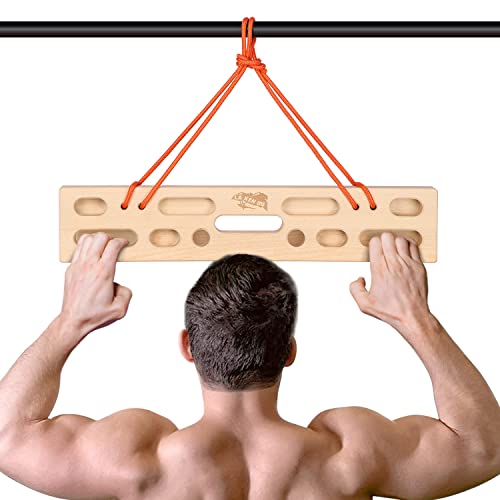 Rock Climbing Hangboard,La Ken Du Portable Hang Board-Wooden Fingerboard Climbing For Finger Strengthener(Solid Beech) #TOP5