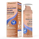 Psecici Scar Cream,Silicone Scar Gel,Advanced Scar Gel,Scar Removal Cream For Surgical Scars,Burn,Acne,Stretch Mark,Keloid Bump,C Section Scars 1.7 oz(50g) Brown