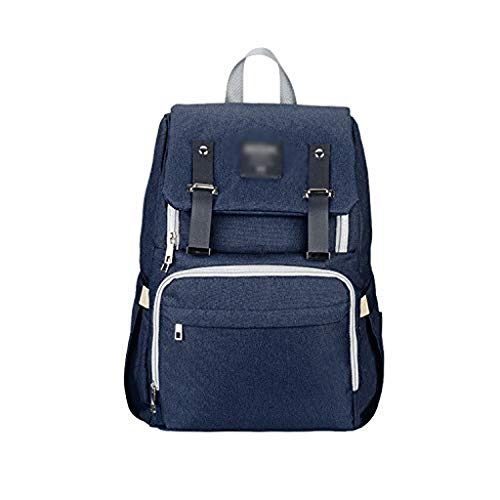 SDFGH Bolsa de dormir - bolsa de pañales mochila multi función impermeable del bebé bolsa de viaje grande (Color : Blu)