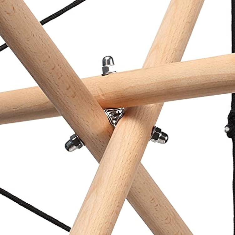 EKDJKK Handpan Stand, Tongue Drum Bracket, Solid Wood Adjustable Tripod Structure Holder, Extendable Snare Bracket for 12 to 22 Inch Percussion Instruments