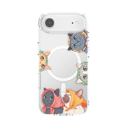 PopSockets iPhone 17 Air Phone Case with MagSafe- Nana Cats