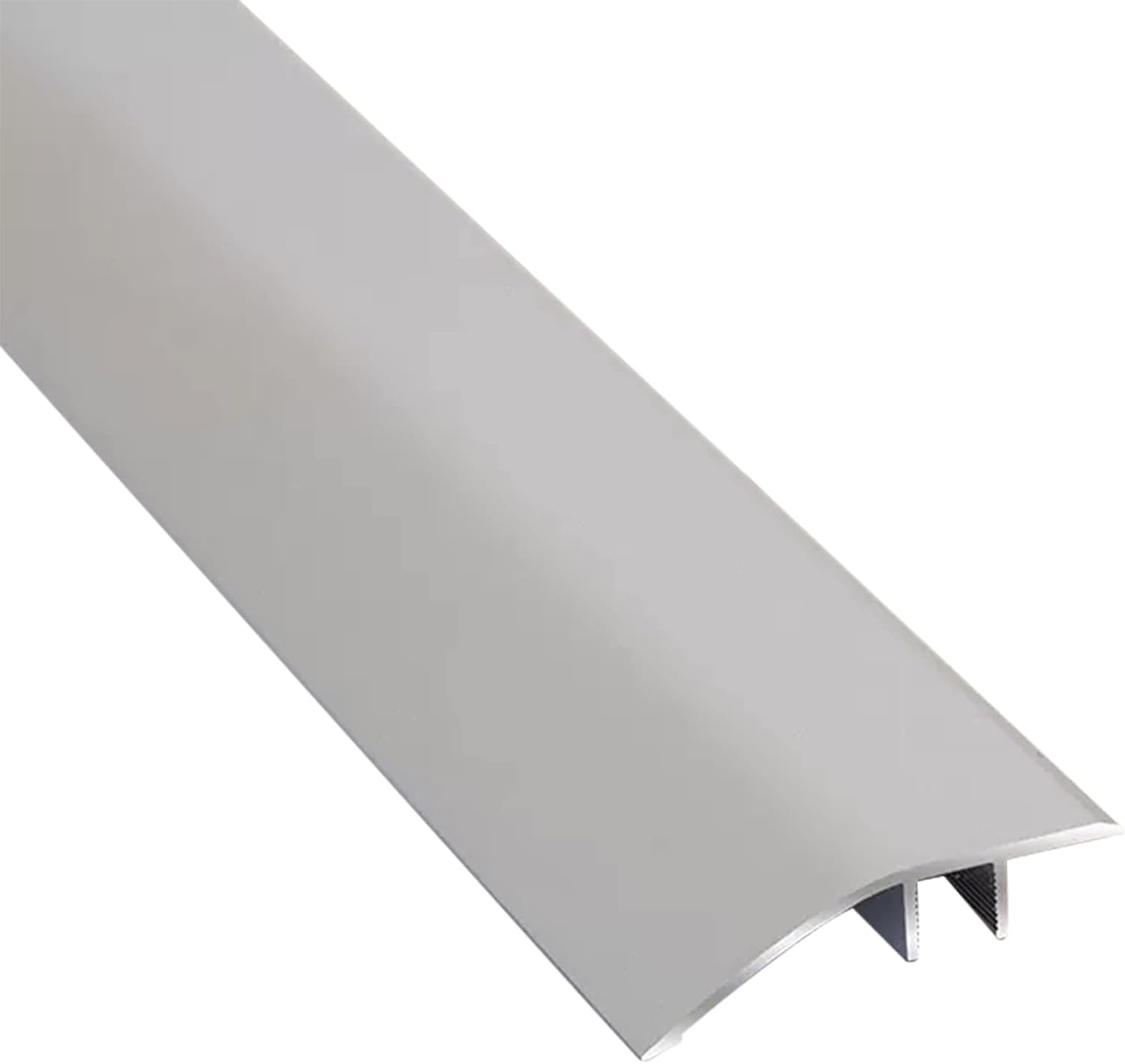 Doorway Uneven Floor Transition Strip, Aluminum Alloy Floor Transition Threshold Strip,Door Edge Trim Strip for Tile/Carpet/Vinyl Floor,Laminate Flooring Transition Strips (Color : Silver)