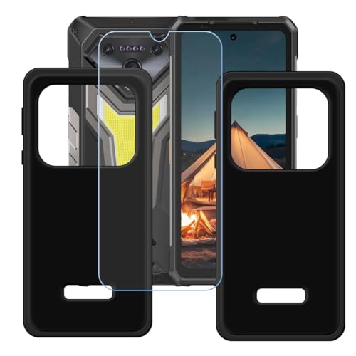 CongJiaLingXi�P�[�X �K�p���� Ulefone Armor 34 Pro+ (6.95") + �����K���X�X�N���[���ی�t�B���� �A[2��] ���ȃ\�t�g�V���R���P�[�X�ی�TPU�J�o�[�̃P�[�X�J�o�[