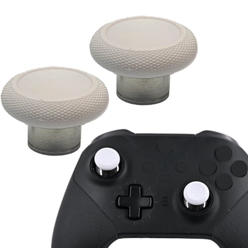 2-in-1 kurze Metall-Thumbsticks Ersatz für Elite Series 2 Core Controller, Ersatz-Thumbsticks für Xbox Elite Serie 2 Controller (weiß)