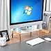 X-cosrack Monitor stand riser - monitor stand monitor riser Computer Stand for Laptop Desktop Printer (Acrylic+Bamboo)