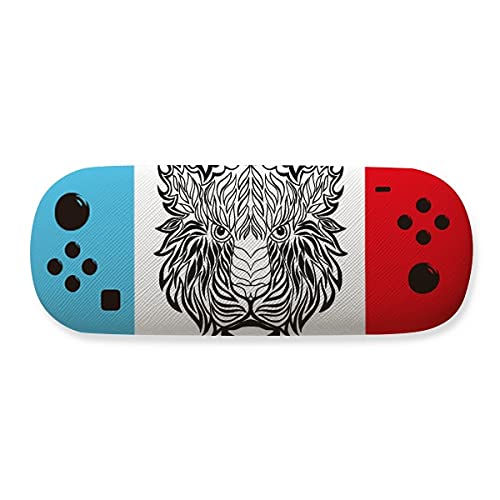 Étui de rangement pour lunettes lion rigide antichoc pour homme femme et enfant