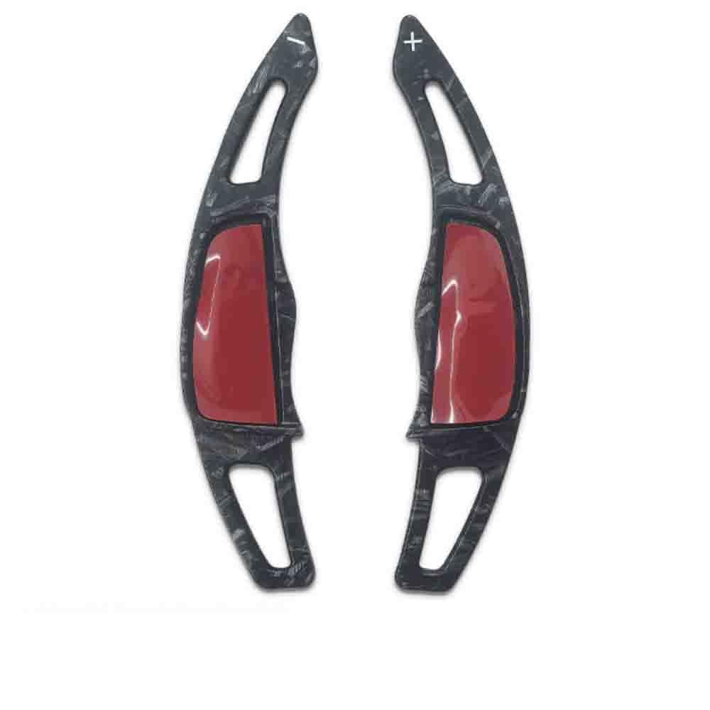 SMOXNMYXH 2PCS Car Wheel Paddle Shifter Steering, for Civic 8th Generation Paddle Shifter Extended Cover Steerin Interior Accessories,A