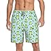 YSBKN Cute Cartoon Frogs On Blue Background Mens Pajama Shorts Soft Lounge Bottoms Sleepwear Pj Pants With Pockets X-Large