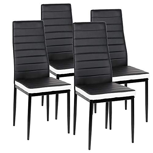 XUANYU Chaise de Salon avec Pieds en Métal Ensemble de Chaise de Salle à Manger Tabouret de...