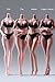 Fremego 1/6 Scale Female Super Flexible Seamless Body 12inch Large Bust Normal Skin Female Figure Body with Detachable Feet Miniature Action Figure Doll