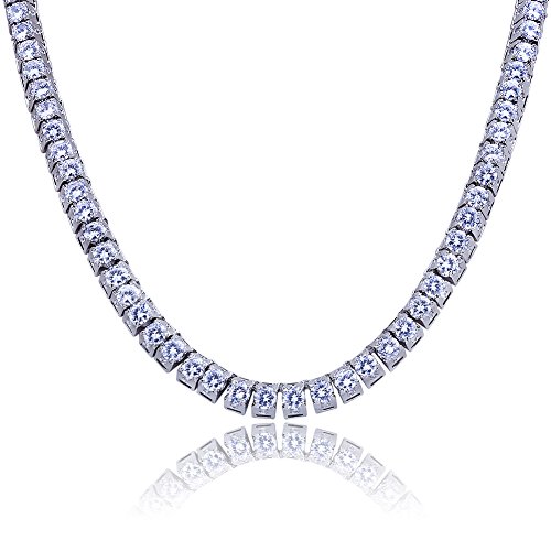 Bijoux rappeur Hip Hop avec chaînes grand collier glacé et or 14K plaqué brillant