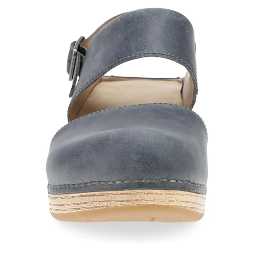 Image of Dansko Lucia Closed-Toe Sandals for Women - Linings from Recycled Materials and Leather for Breathability- Lightweight Rubber Outsole for Long-Lasting Wear