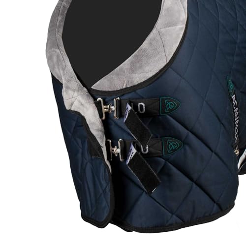Alfombra acolchada Acavallo de 200g con control térmico transpirable azul 4