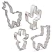 Ann Clark Cookie Cutters Llama and Cactus Cookie Cutters 4-Pc Set Made in USA
