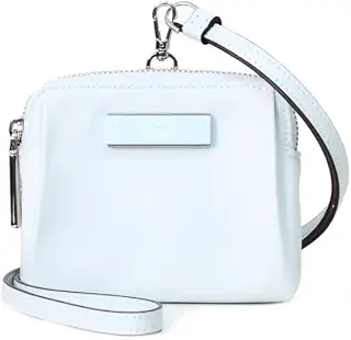 [ケイトスペード] カードケース katespade レザー ナイロン カーター ID ランヤード 首かけ コインケース 小銭入れ カードケース コインポーチ クリスプスカイ KL878 [並行輸入品]