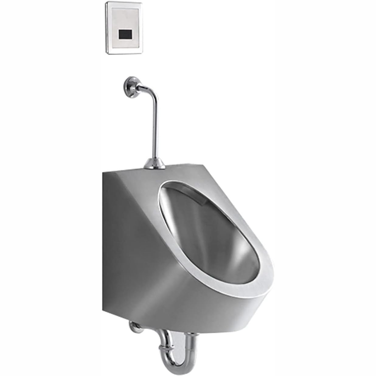 Orinatoi da uomo per servizi igienici, Orinatoio a parete in acciaio inossidabile, Orinatoio ad alta efficienza per bagni pubblici commerciali, Orinatoio anti-trabocco, D, montato