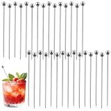 30 Pièces Pics à Cocktail en Acier Inoxydable, Pics Aperitif Reutilisable...