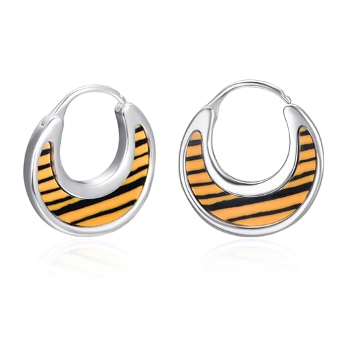 Pendientes de aro ADMETUS plata de ley 925 unisex aretes hipoalerg&eacute;nicos para orejas sensibles