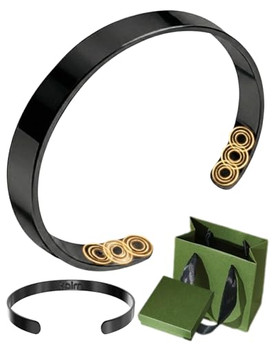 My Kalm Kalm Bracelet Menopause: Your Natural Menopause Solution, Bracelet for Menopause Relief, Hot Flashes & Pain, Adjustable Bracelets for Women - Natural Hormonal Balance (Onyx)