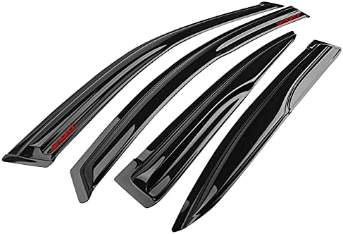 Miniatura 3 de Parasol de protección contra la lluvia compatible con Honda Civic Sedan 2012-2015 de 4 puertas, deflector de ventilación de ventana lateral, teñido
