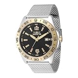 Invicta Coalition Forces Orologio da Uomo in acciaio inossidabile con movimento Quarzo - 45mm, Argento/oro/nero