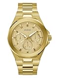 Guess Reloj de Cuarzo para Hombre con Esfera múltiple y Correa de Acero Inoxidable GW0798G2